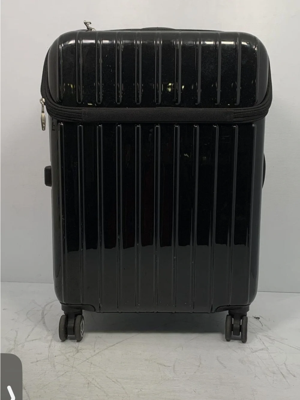 Black Spinner Carry-On Suitcase - Men Bags
